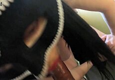 Latina milf comes home ass full of cum makes stepson clean it up