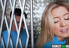 Stepdad And Stepbrother Tag-Team Stepdaughter In Wild 3some Fuck Fest?