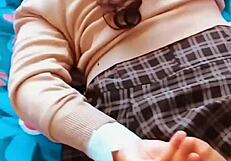 Secret footage captures morenita mexican schoolgirl's tight culito wrecked hard before deletion