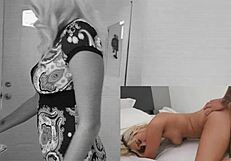 so this blonde babe with big natural tits gets totally tricked, huh?