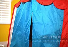 Mandi May chokes on Macana Man's monster Dominican cock swallows cum? 