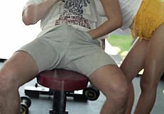 damn i went to gym for workout but hot teen cheats with me instead