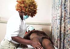 i went for medical help but ended up bent over getting fucked doggystyle by black doctor