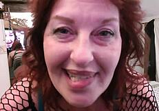 Dawnskye1962 strips blue bra thong fishnets kisses dirty talk update 107