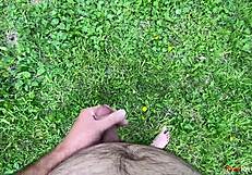 wanna see my first outdoor wank in the forest this year