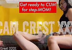 stepmom milf gulps stepson's load after rimming his ass in cuckold humiliation
