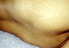 Horny hairless Indian stepsister bends over big ass in stockings for brother's bed-shaking doggystyle pussy fuck