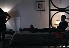 your girlfriend tied up takes two bros rough gangbang pounding submission