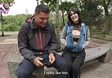 BIG ASS COLOMBIAN SLUT BENT OVER METRO STATION BEGS FOR PUBLIC DOGGY COCK