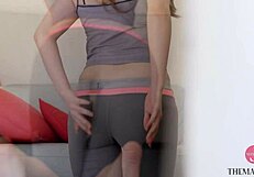 hey babe in tight clothes do that erotic stretch just for me watching