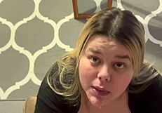 Latina BBW Goddess In Thong Takes Dirty Cum Covered Blowjob Orders From Men