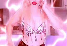 Belly dancer findom goddess shakes big tits for dirty cash domination tribute