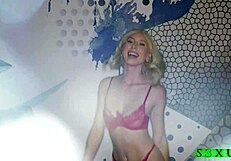 i'm kay lovely riding brad newman's huge cock while laney grey takes facial in wild threesome