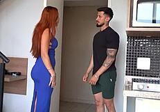 damn i'm cheating on my cuck hubby with the hot delivery guy, pussy squirting everywhere