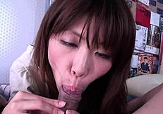 Asian brunette arisa bent over doggystyle deepthroat assfucking gaping