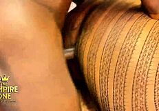 Norsegod bends stepsis over for rough doggystyle pounding