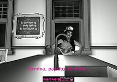 Polka Dots Girl Spreads Legs On Kitchen Counter For Deep Cartoon Pussy Penetration