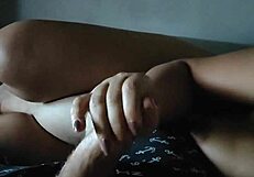 Stepmom Watches Cartoons Stroking Stepson's Cock While Hubby Travels and Stepsis Masturbates Teasing