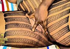 Norsegod bends stepsis over for rough doggystyle pounding
