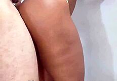 brazilian teen prostitute gapes ass on standing anal creampie from stepdad