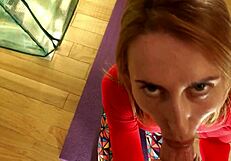 Homemade yoga pants anal creampie 😍 amateurs couple goes hardcore fucking!