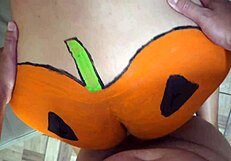 fuck yes, milf stepmom begs to get her pumpkin ass penetrated hard on halloween!