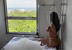 perfect tourist uma rides sunset jacuzzi cowgirl orgasm