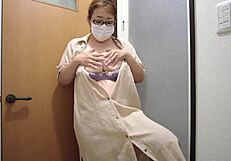 i get so turned on watching this married japanese bride masturbate standing up in her wedding bliss