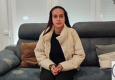 Leyla Kixx 18yo Amateur Model Casting Interview with Tight Pussy Reveal