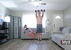 Yaya gingersnitch begs stepson rion king cum in chubby milf pussy