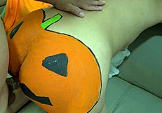 fuck yes, milf stepmom begs to get her pumpkin ass penetrated hard on halloween!