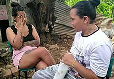 manicurist is back hornier, ready for hardcore public outdoor lesbian sex