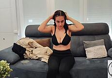 Leyla Kixx 18yo Amateur Model Casting Interview with Tight Pussy Reveal