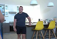 ex-husband fresh from prison reunites with cheating curvy milf wife for doggystyle riding and creampie finish