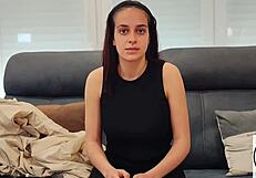Leyla Kixx 18yo Amateur Model Casting Interview with Tight Pussy Reveal