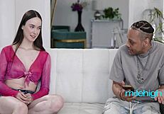 Roommate's monster bbc shocks content creator into horny submission