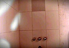 Sexy Caballero Strokes Monster Cock in Shower Masturbating to Cum Explosion