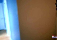 skinny nerdy brunette HAZEL O'CONNOR rims deepthroats and fucks juicy cock with toys in POV domination