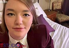 wanna pound this curvy college blonde then creampie her pov?