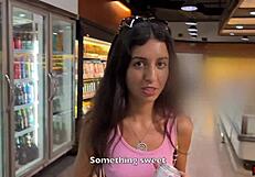 Facial Fetish Blowjob Explodes into Cumwalk Public Supermarket Adventure!