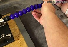 granny bambi deepthroats toy then takes cum in mouth pov