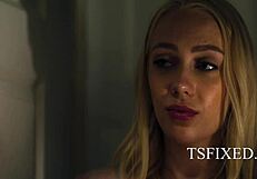 WOW! vampire tranny ariel demure fucks braylin bailey before turning her??