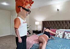 lola pearl's garage sale goes wild from browsing to deepthroat blowjob riding and cum on tits