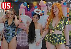 lauren phillips and gia derza devour pussies in wild jerkaoke orgy