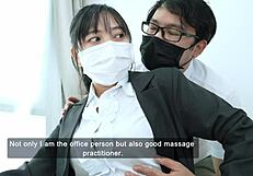 uhh my office manager boss she's tryin to seduce me right here at work with her ass fingering