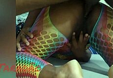 cum deep inside that halloween ebony ass babe