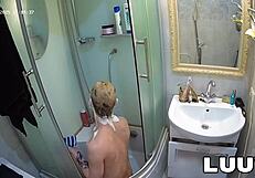 luuv hops in for a quick shower then gets naughty on camera with her guy