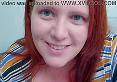 my chubby redhead hotwife sucks hungrily then squirts