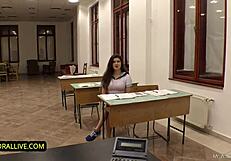 yo check out francesca's backstage rough exam fuck