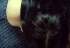 Gia chained on knees in lingerie takes deepthroat pov from her dom